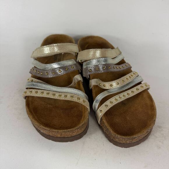 Naot Prescott Strappy Sandals Women's 6 Multicolor Leather Slip-On Open Toe - Picture 4 of 9